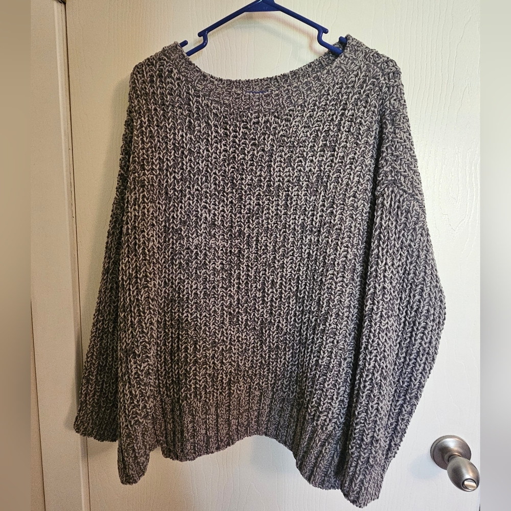 Gray Knit Women's Sweater